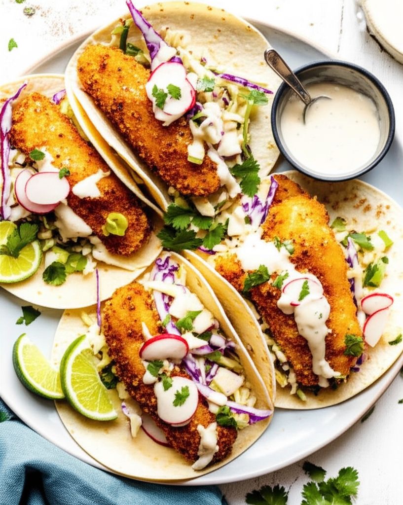 Crispy Tilapia Tacos