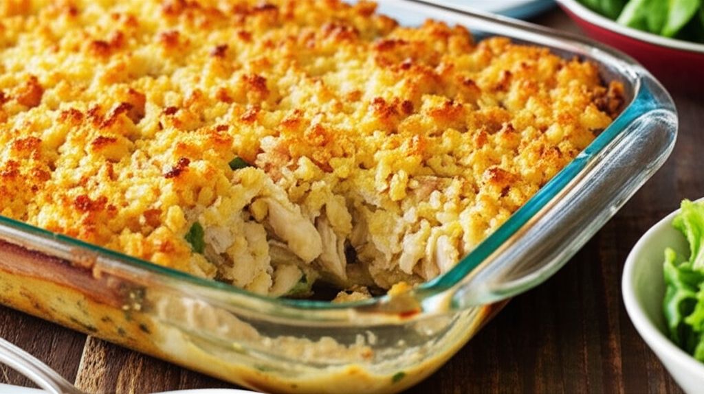 Crystal's Chicken and Stuffing Casserole