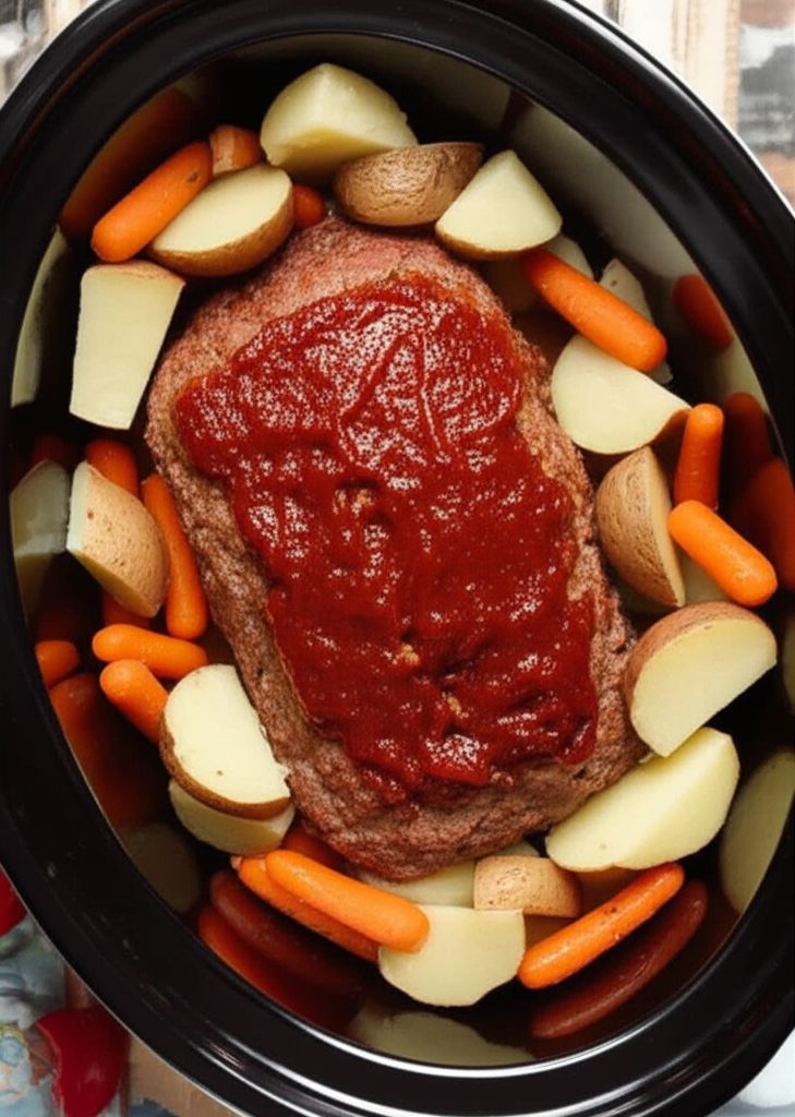 Flavorized Slow Cooker Meatloaf