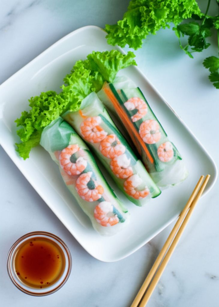 Fresh Spring Rolls With Thai Dipping Sauce