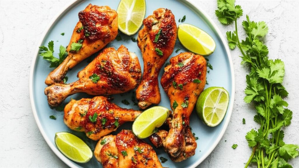 Garlic-Lime Roasted Chicken Drumsticks