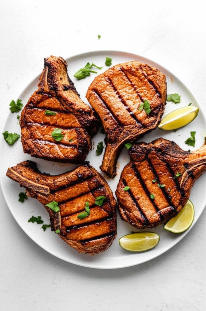 Grilled Mongolian Pork Chops