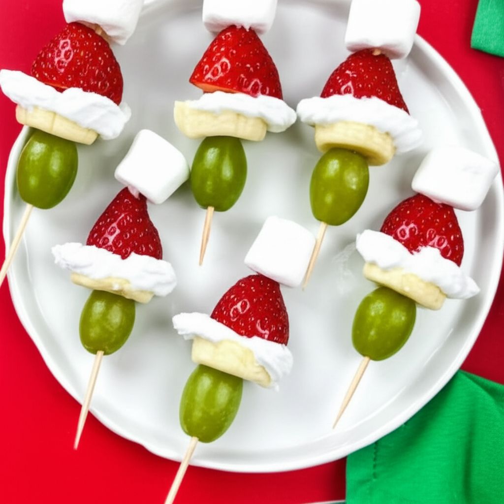 Grinch Kabobs