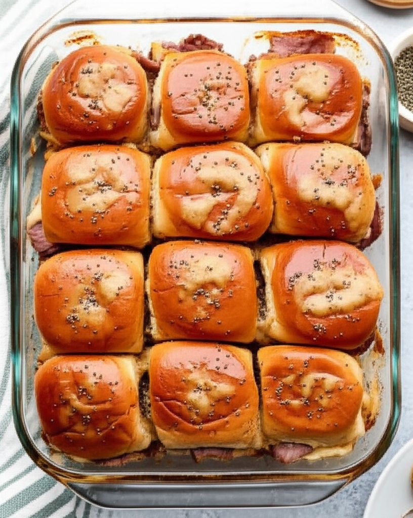 Hawaiian Roll Roast Beef and Cheese Sandwiches