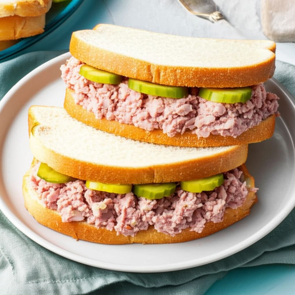 Homemade Deviled Ham Sandwiches