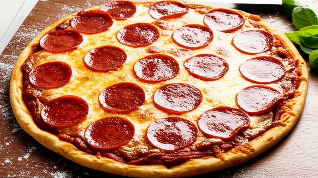 Homemade Pepperoni Pizza