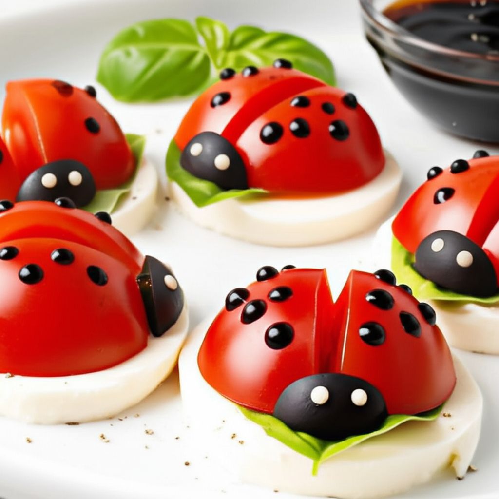 Ladybug Caprese Bites