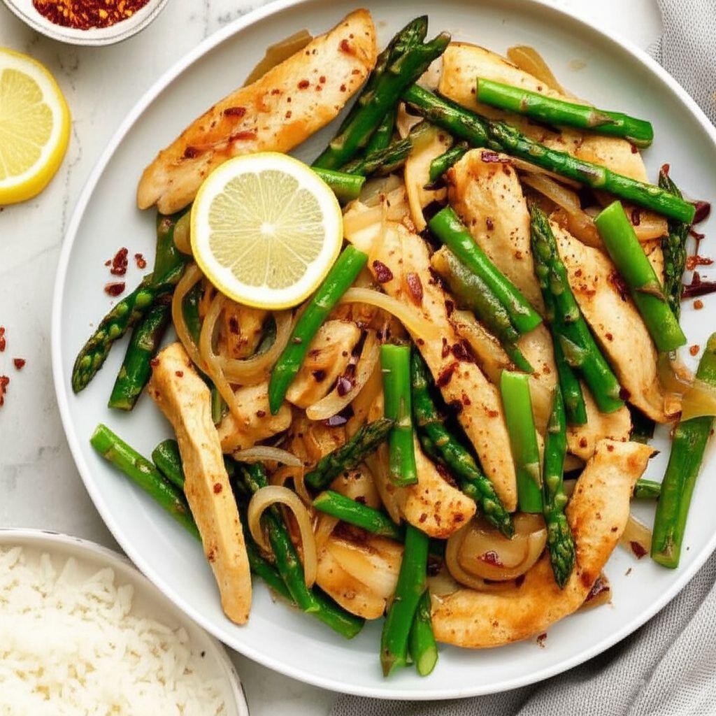 Lemon Chicken and Asparagus Stir-Fry