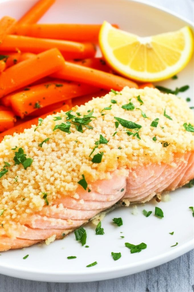 Lemon Panko-Crusted Salmon