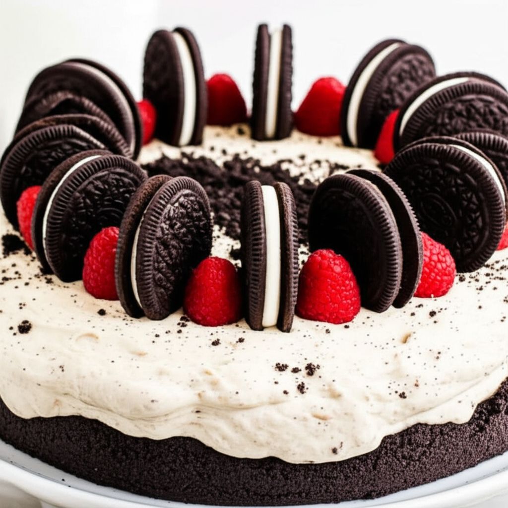 Oreo White Chocolate Mousse Cake