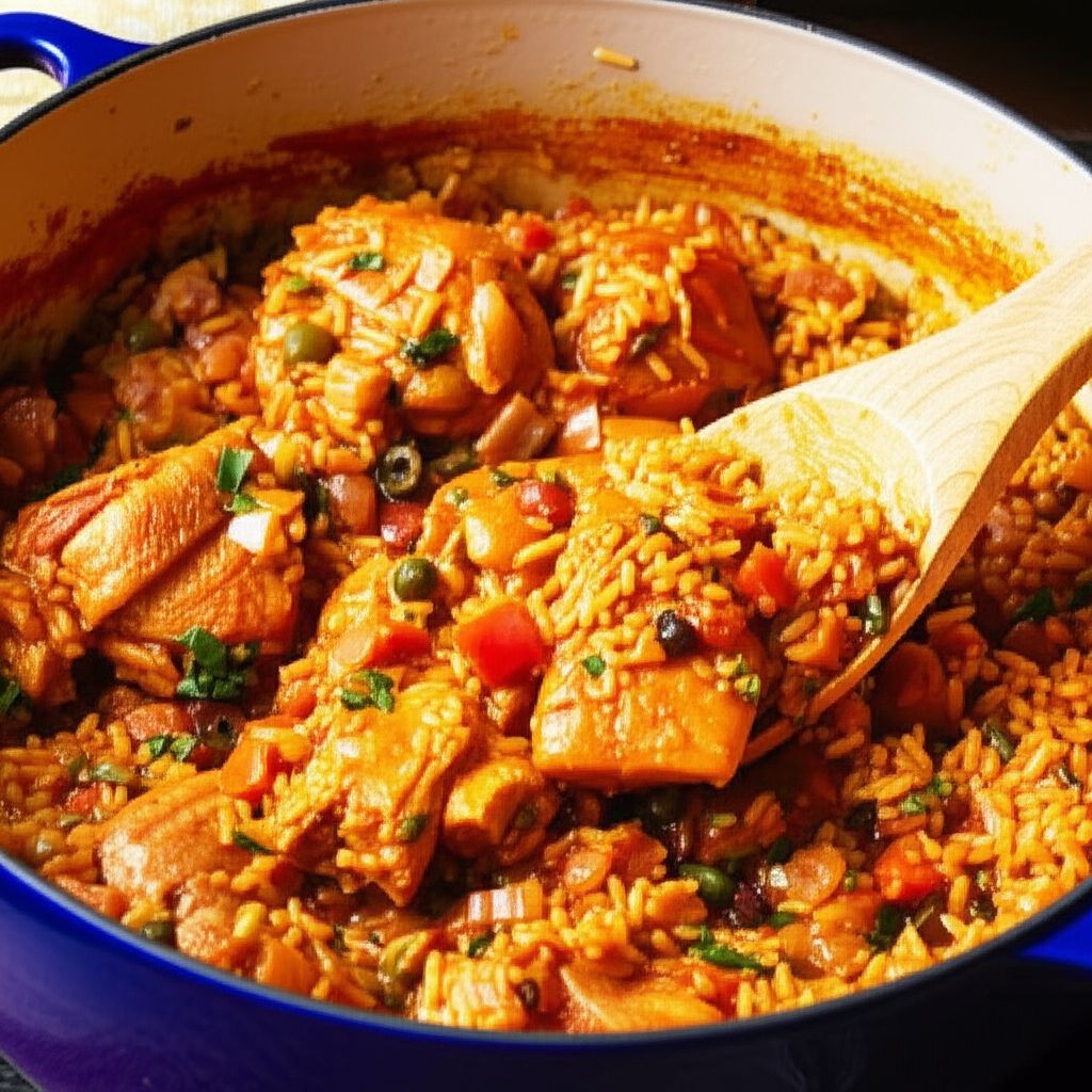 Puerto Rican Arroz con Pollo