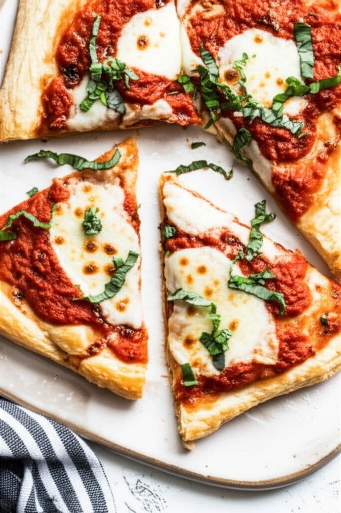 Puff Pastry Margherita Pizza
