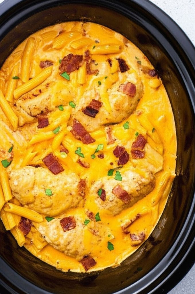 Ranch and Bacon Chicken with Penne Pasta