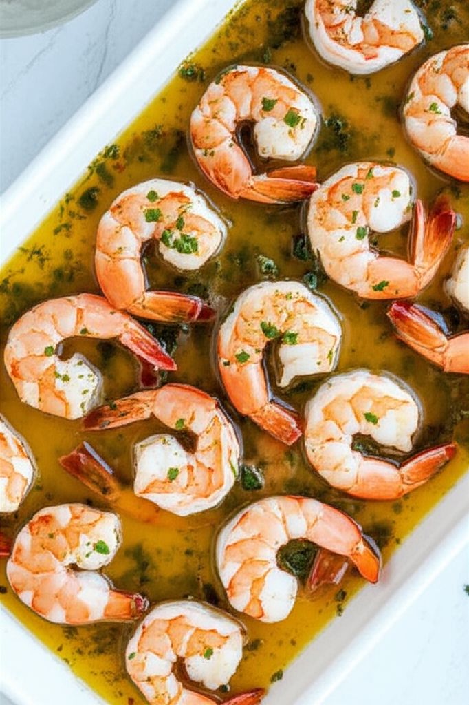 Shrimp Scampi Bake