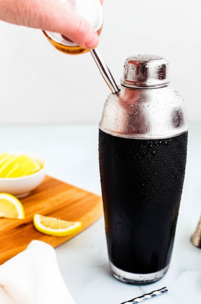 Sloe Gin Fizz Cocktail