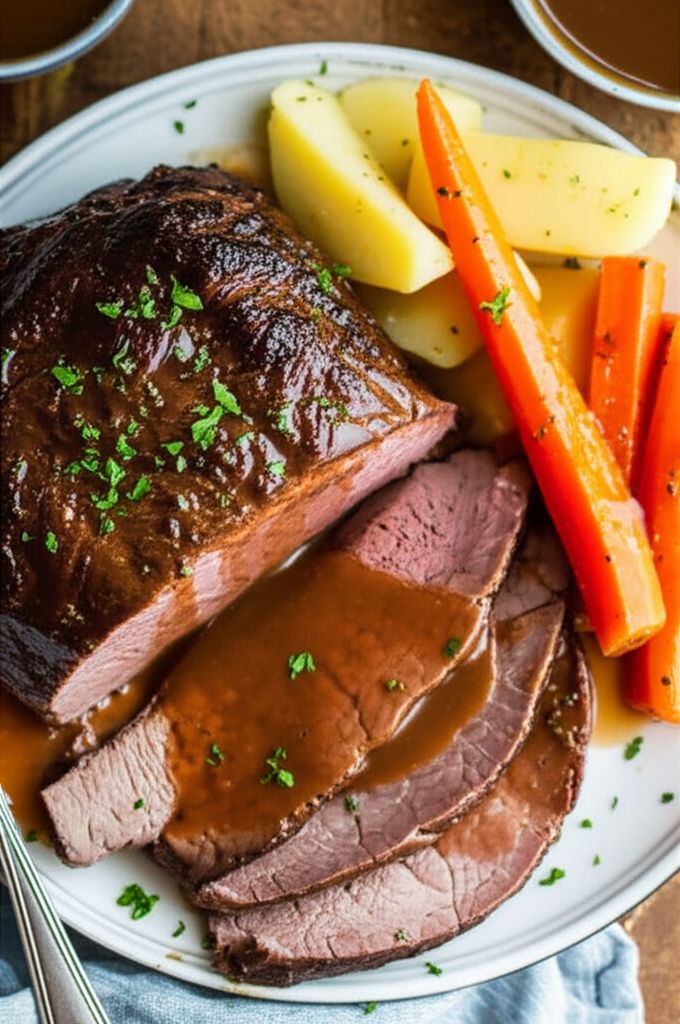 Slow Cooker Eye of Round Roast With Vegetables