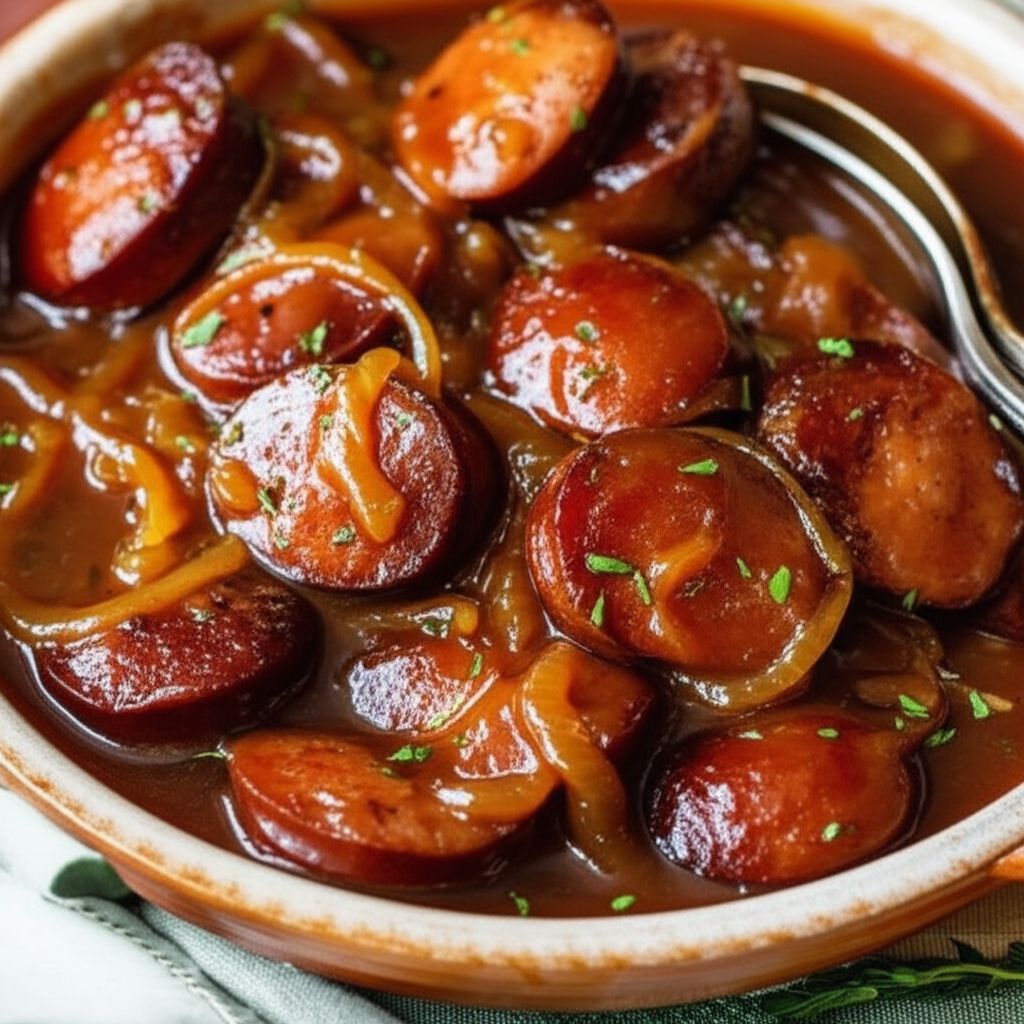 Slow Cooker Sweet and Sour Kielbasa