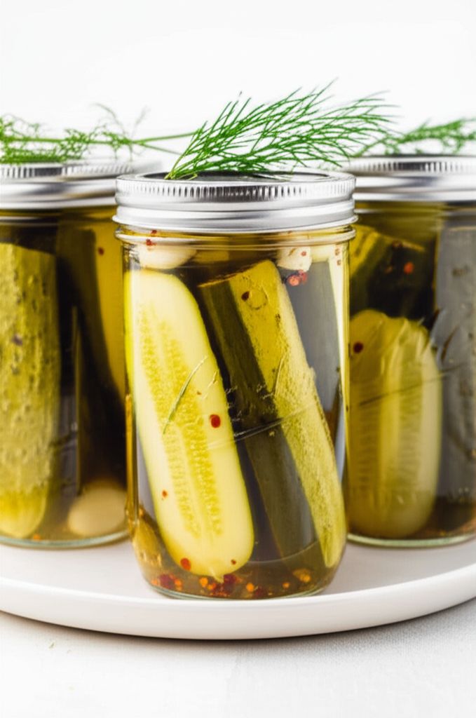 Spicy Refrigerator Dill Pickles