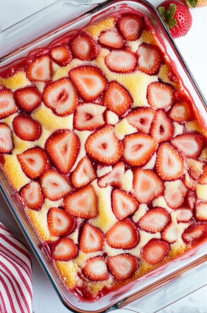 Strawberry Cream Cheese Cobbler