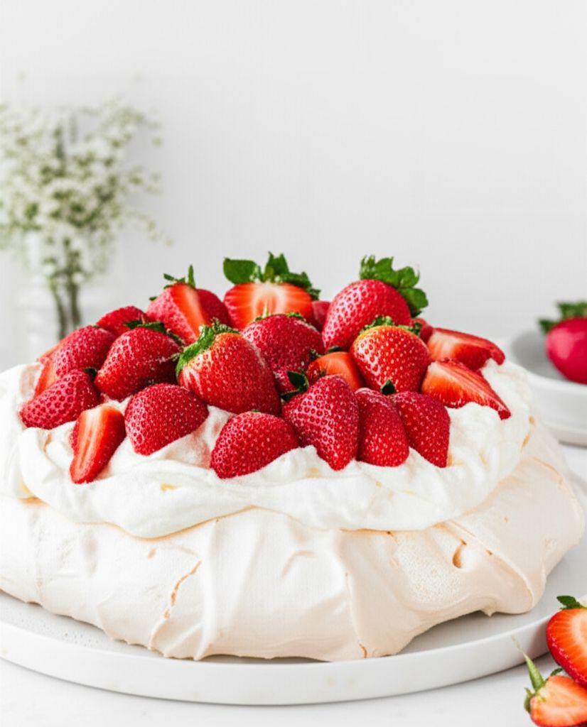 Strawberry Pavlova