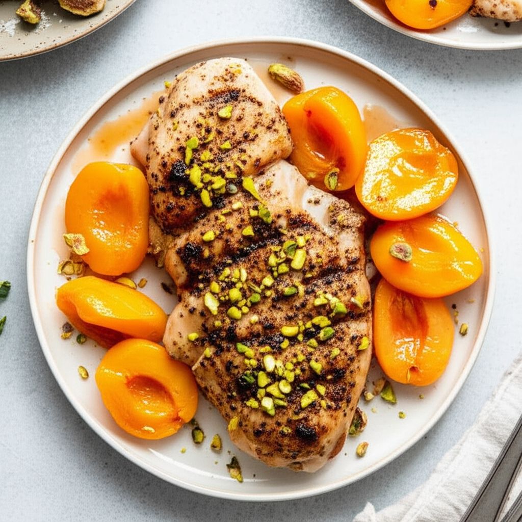 Tangy Chicken with Pistachios and Fruit