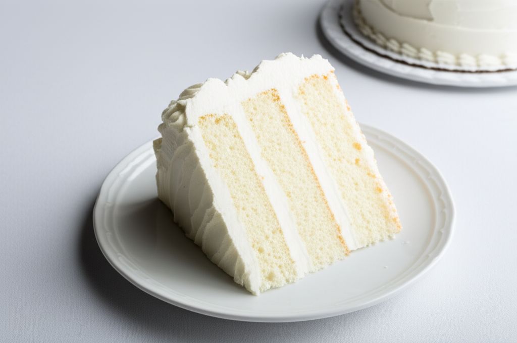 White Almond Wedding Cake