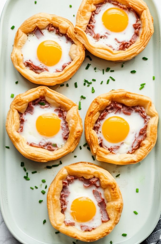 Air Fryer Breakfast Toad-in-the-Hole Tarts