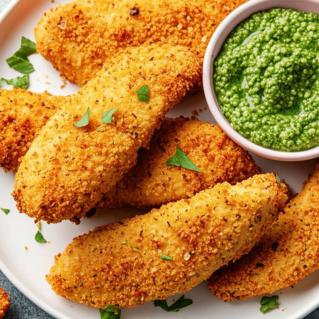 Air Fryer Cornflake-Crusted Chicken Tenders