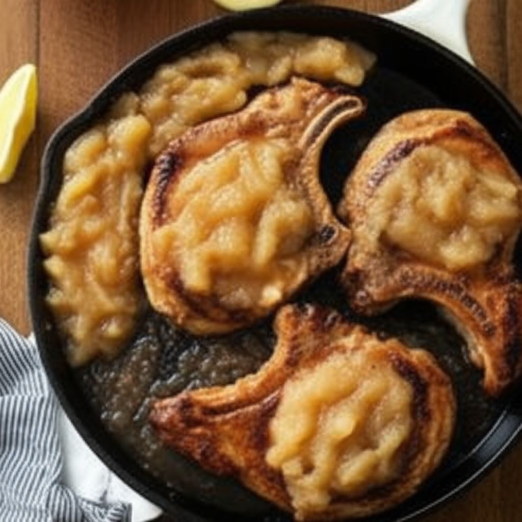 Applesauce Pork Chops