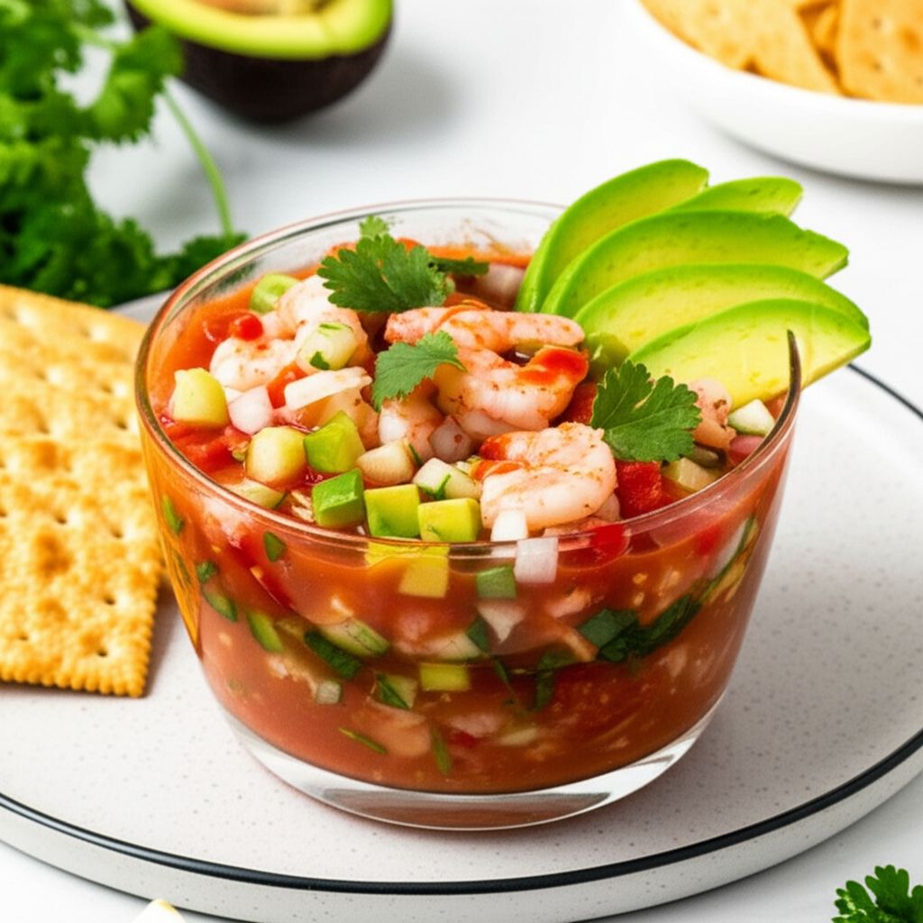 Authentic Mexican Shrimp Cocktail (Coctel de Camarones estilo Mexicano)