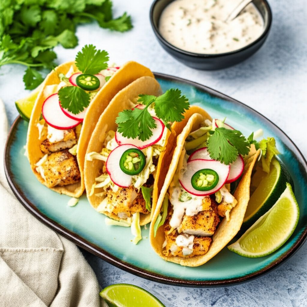 Baked Puffy Fish Tacos