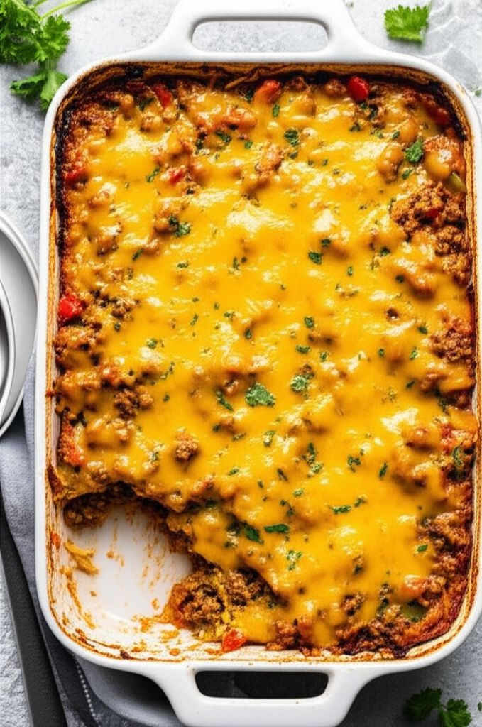 Baked Spaghetti Squash with Beef and Veggies