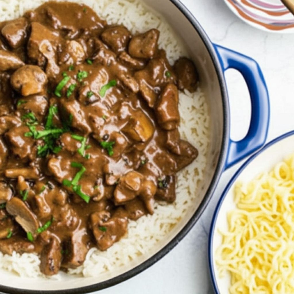 Best Ever Russian Beef Stroganoff