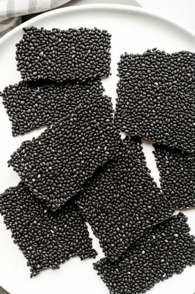Black Magic Sesame Crisps