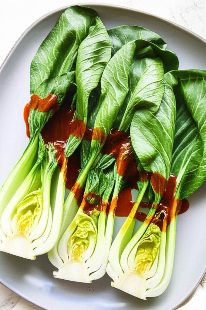 Bok Choy with Ginger Chili Sauce