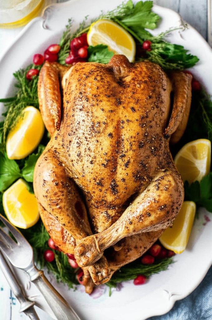 Celery Herb Stuffing and Savory Chicken