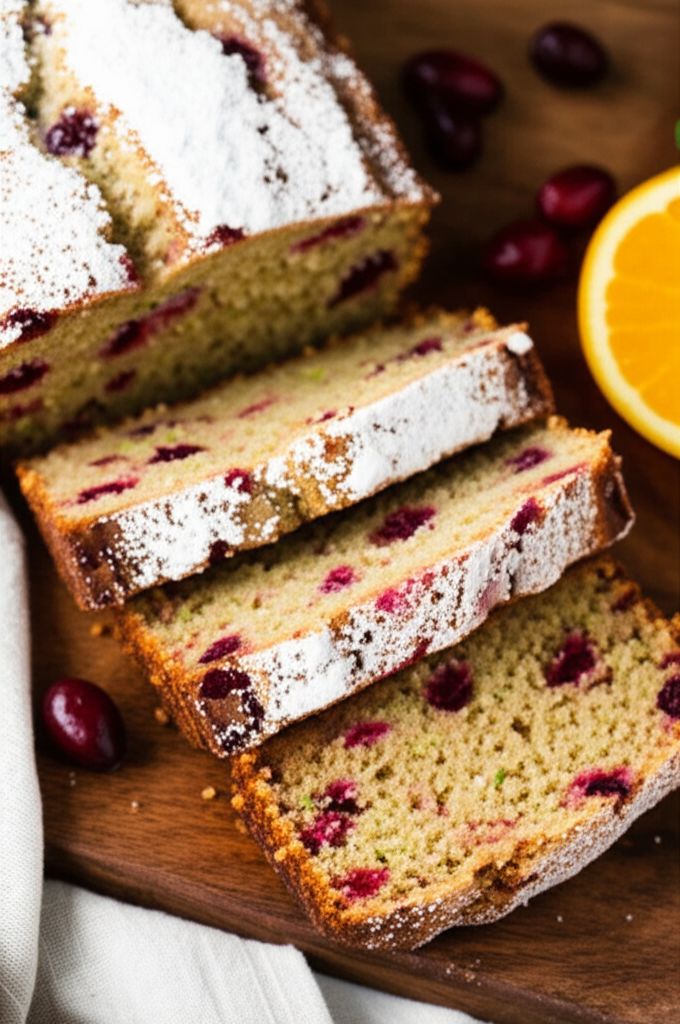 Citrus Cranberry Zucchini Bread