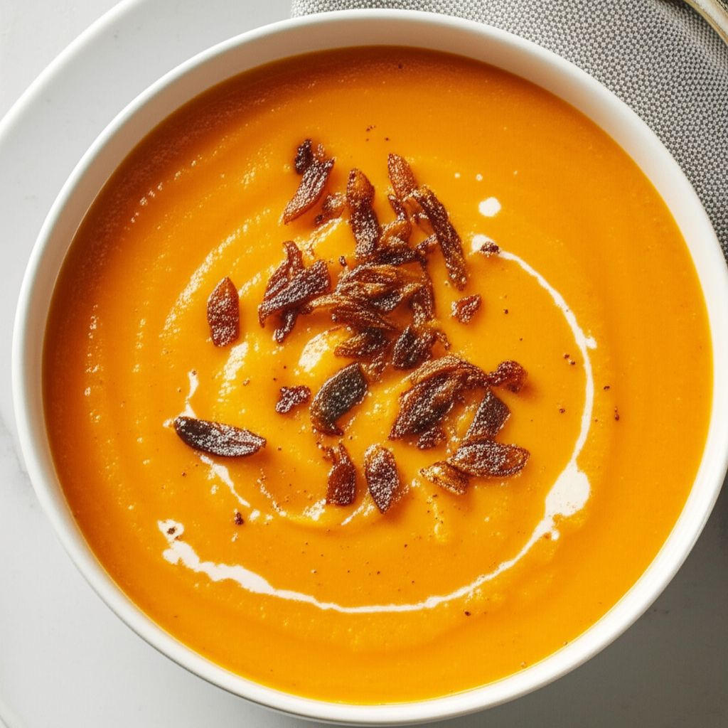 Curried Butternut Squash and Pear Soup