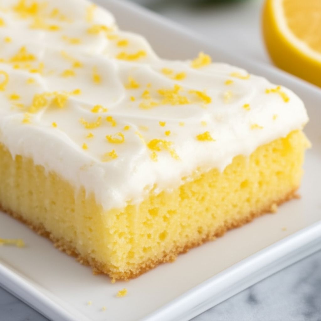 Easy Lemon Sheet Cake