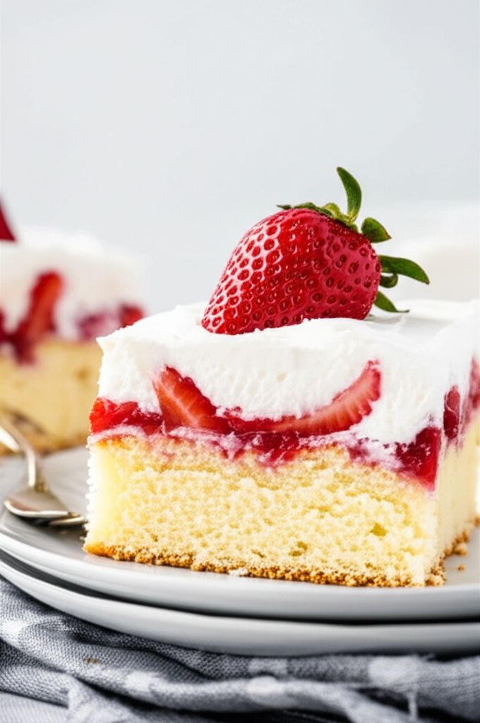 Easy Strawberry Yogurt Cake