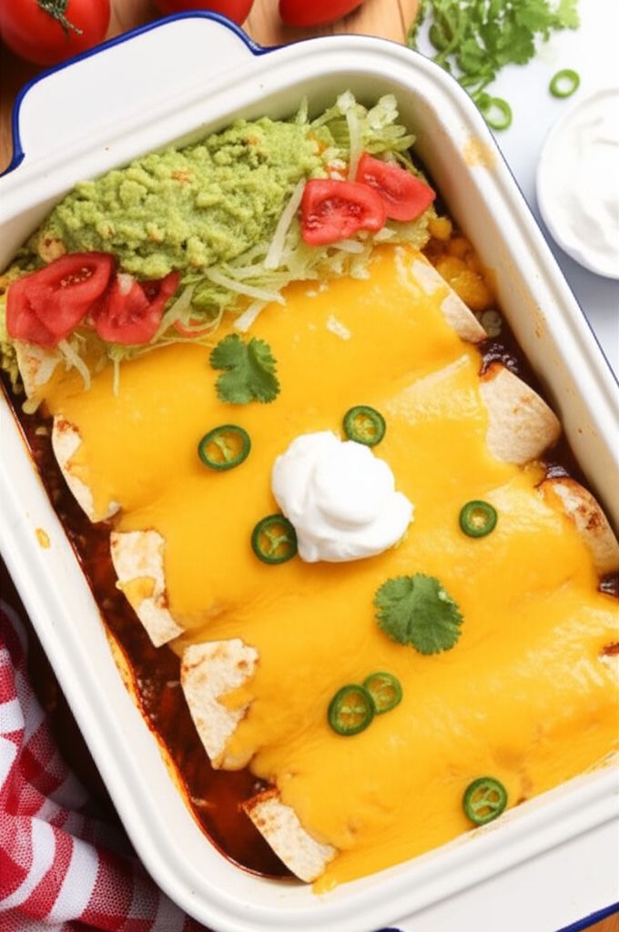 Enchanted Sour Cream Chicken Enchiladas