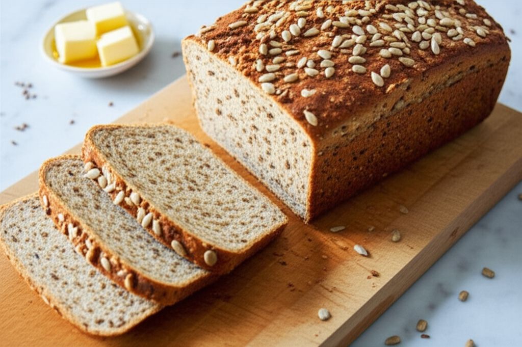 Flax and Sunflower Seed Bread