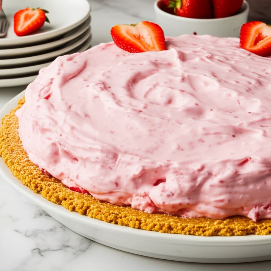Fluffy Strawberry Pie