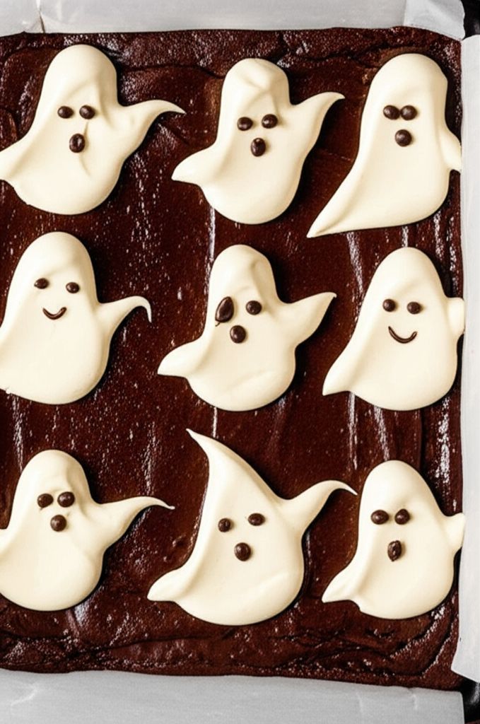 Ghost Cheesecake Brownies