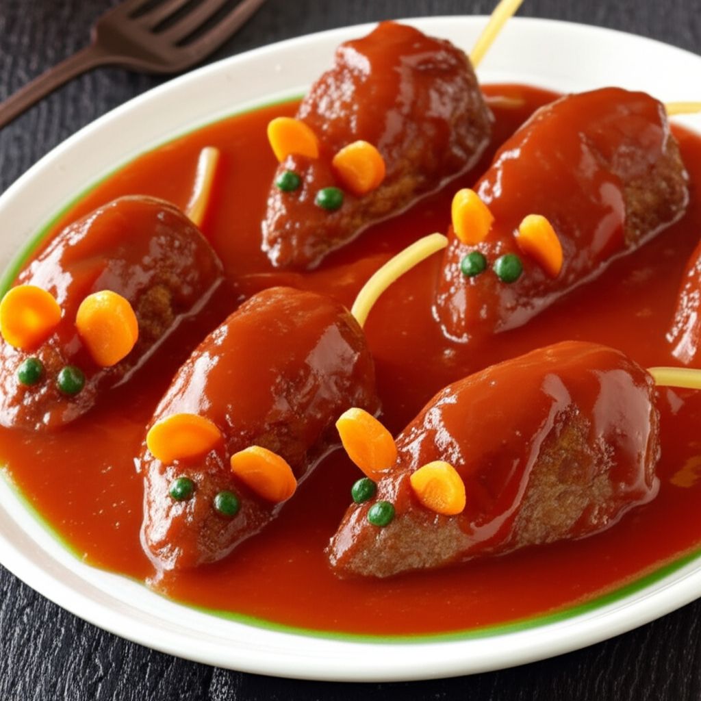 Halloween Bloody Baked Rats