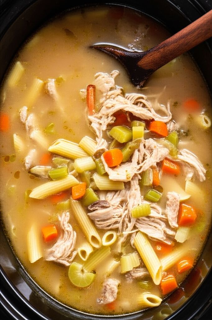 Leftover Turkey Soup (Slow Cooker)