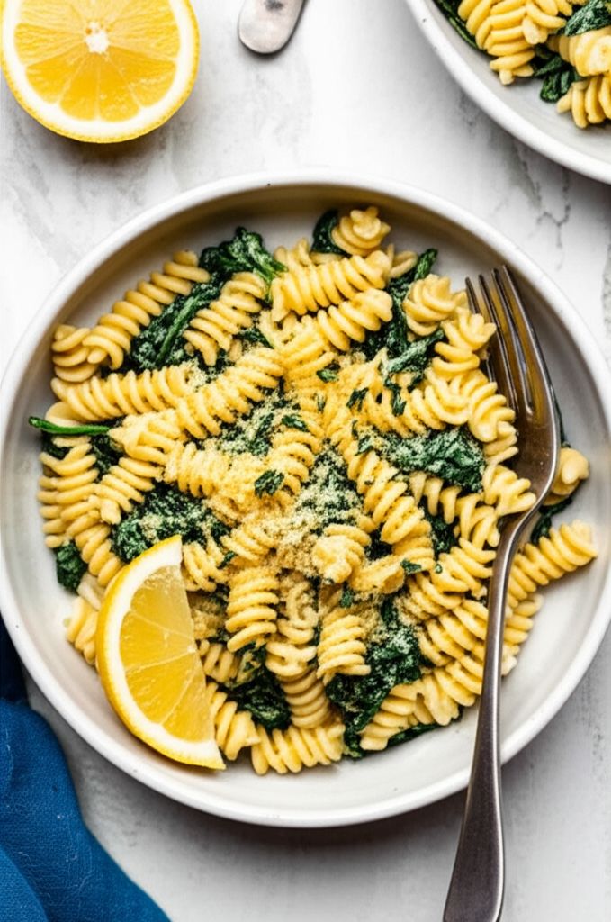 Lemon, Ricotta, and Spinach Pasta