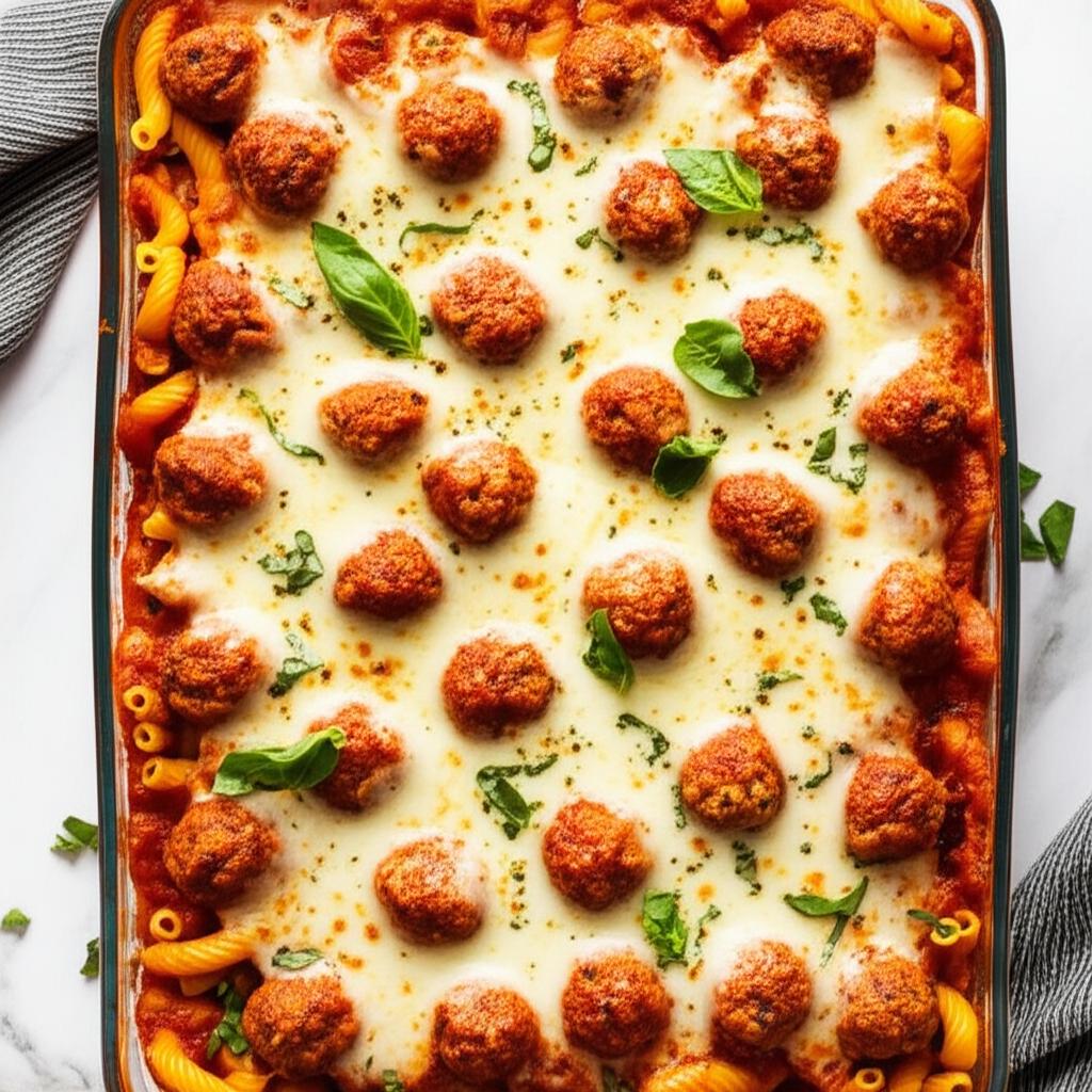Meatball Pasta Bake