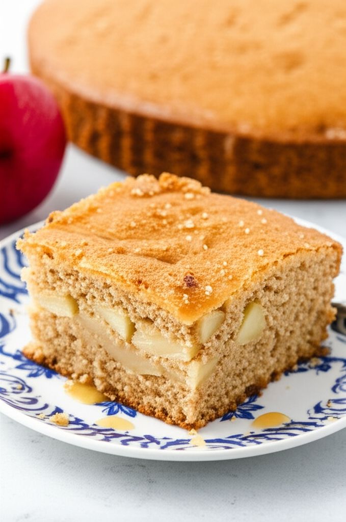 Moist Apple and Walnut Cake