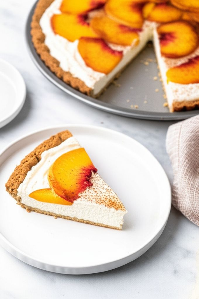 Peach and Cream Cheese Torte